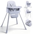 thumbnail image 1 of STACOO 3 in 1 Baby High Chair, Toddler Dining Booster Seat, Easy-to-Clean Baby Feeding Chairs, Designed for Children Aged 3–36 months, Gray, 1 of 13