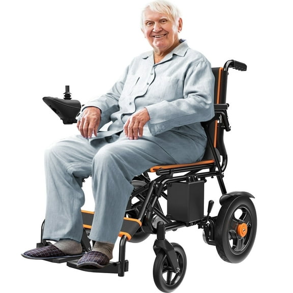 STACOO Foldable Electric Wheelchair for adults, All Terrain Smart Motorized Wheelchair, Senior-Friendly Power Chair with 360° Joystick, Long-Range Mobility Scooter