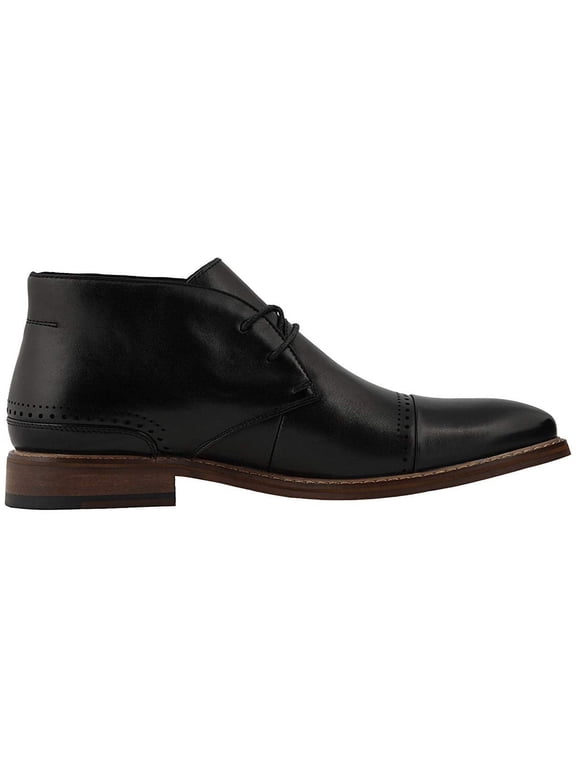Men's Ashby Cap-Toe Lace-up Chukka Boot color: Black, size: 8M