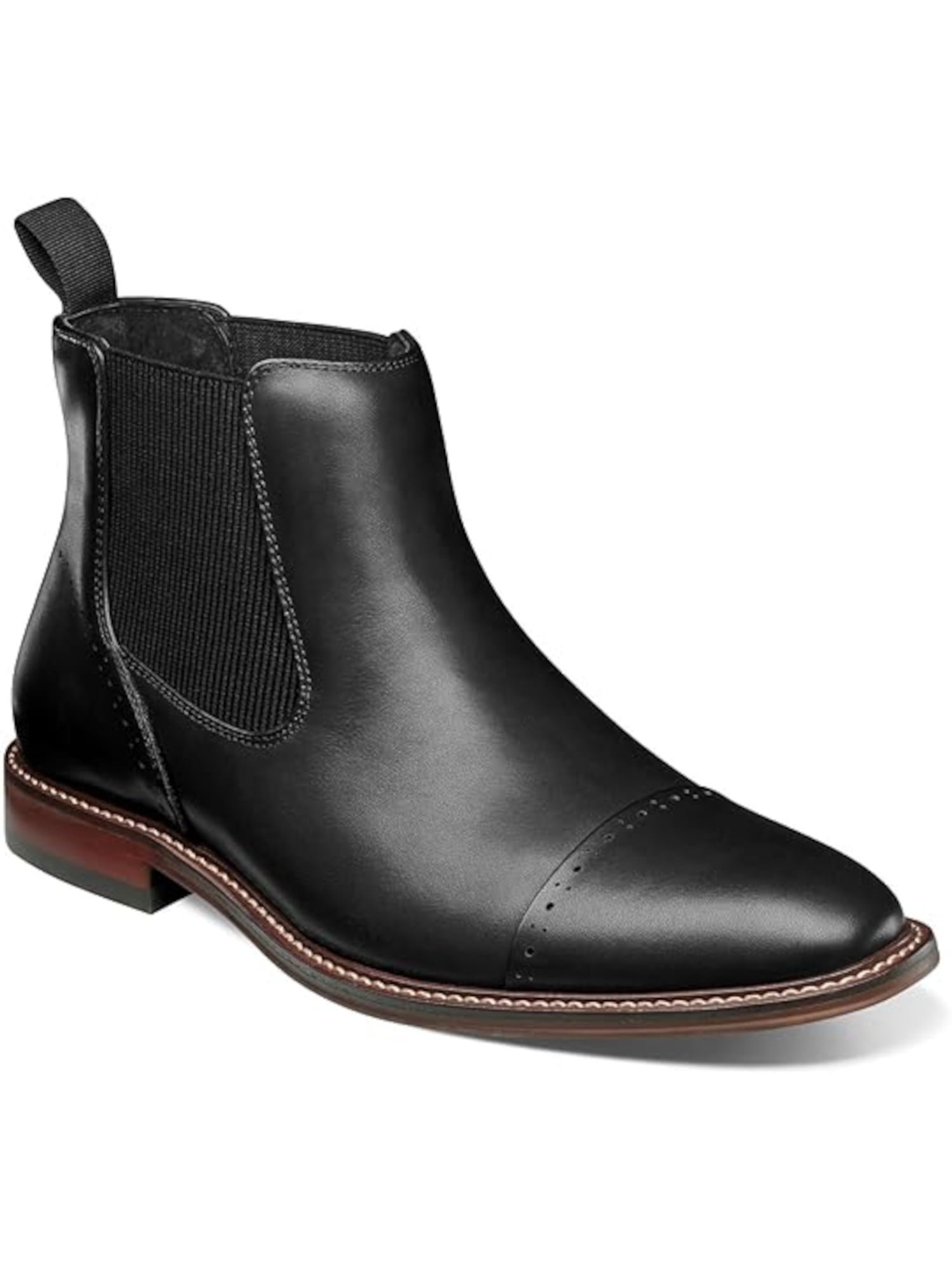 Stacy Adams Black Leather Men\'s Brogue Boots Amazon.com | Stacy Adams Mens Henry Cap Toe Lace-Up Boot  main image 2