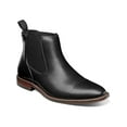 thumbnail image 1 of STACY ADAMS Mens Black Brogue Detail Comfort Arch Support Cushioned Maury Cap Toe Leather Dress Chelsea Boot 11.5 M, 1 of 8