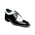 thumbnail image 1 of STACY ADAMS Mens Black Color Block Padded Dayton Wingtip Toe Block Heel Lace-Up Dress Shoes 13 D, 1 of 2