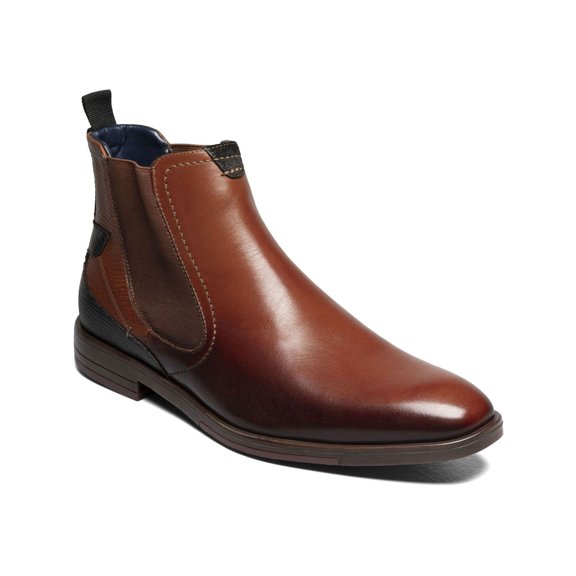 STACY ADAMS Mens Brown Comfort Rayford Round Toe Block Heel Leather Chelsea 11.5 M