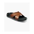 thumbnail image 1 of STACY ADAMS Mens Brown Crisscross Strap Molded Footbed Montel Open Toe Slip On Slide Sandals Shoes 10 M, 1 of 3