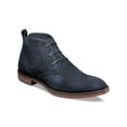 thumbnail image 1 of STACY ADAMS Mens Navy Textured Arch Support Removable Insole Kyron Round Toe Block Heel Lace-Up Leather Chukka Boots 11 M, 1 of 4