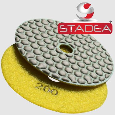 STADEA 4 Inch Diamond Polishing Pad Grit 100 For Granite Concrete Wet Grinder Floor