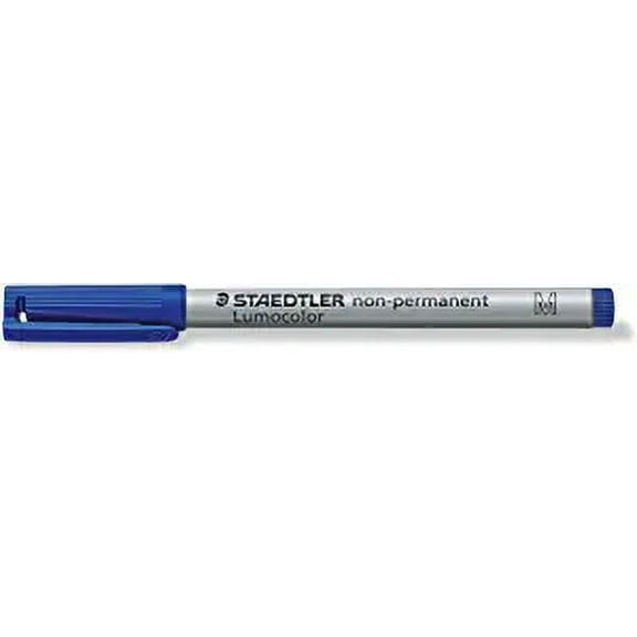 STAEDTLER Lumocolor Non-Permanent M Blue 1pc (S) Marker Blue, Grey, Polypropylene, Medium, 1 mm, 1 pc (S)