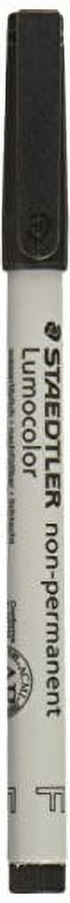 STAEDTLER Mars Lumocolor Nonpermanent Markers, Fine Point, 10/PK, Black (STD3169)