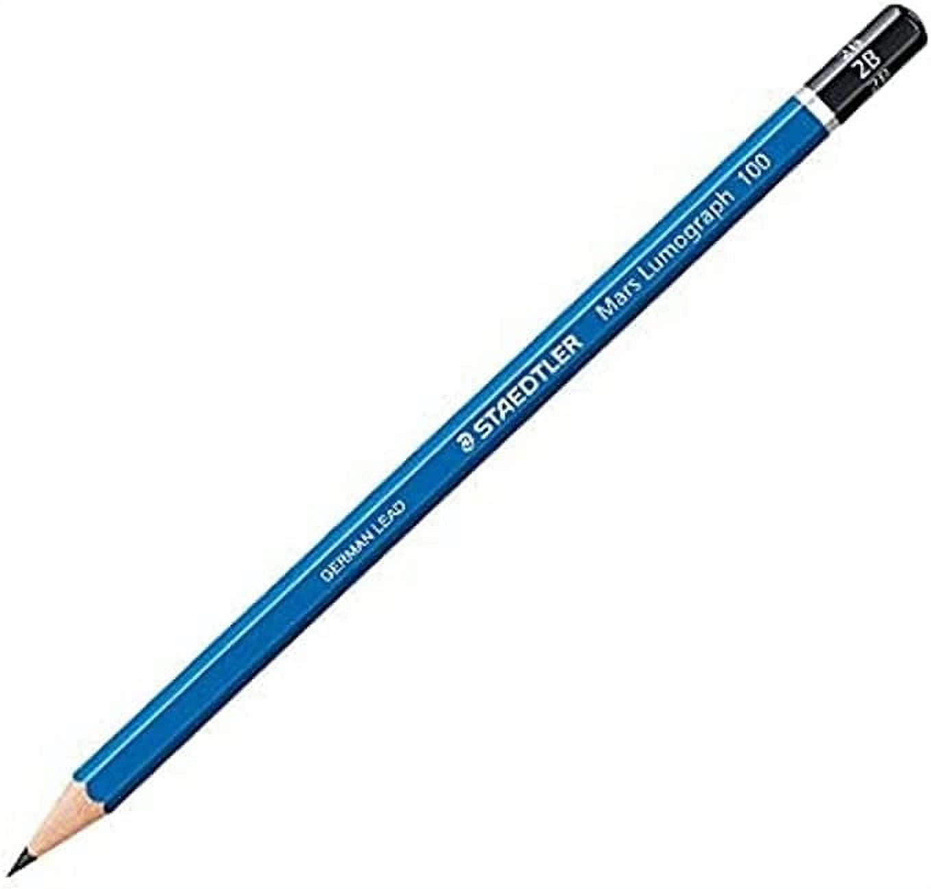 Staedtler Mars Lumograph Art Drawing Pencils 12 Pack Graphite Pencils in Metal Case Break-Resistant Bonded Lead 100 G12