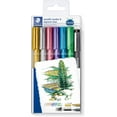 thumbnail image 1 of STAEDTLER 8323-SWP6P Metallic Markers - Multi-Colour (Pack of 6) Assorted Colours + Pigment Liner Pack of 6, 1 of 6