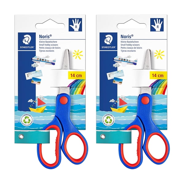 STAEDTLER Noris Club Small Right Handed Scissors - Pack of 2