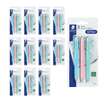 thumbnail image 1 of STAEDTLER Vinyl Eraser Holder 6-Pack (6 sets of 3 pcs): 3 Units Retractable Erasers for Pencils, Soft Vinyl, Latex-Free, Clean Edges, No Smudges, Pastel Colors, 18 Count, 1 of 6