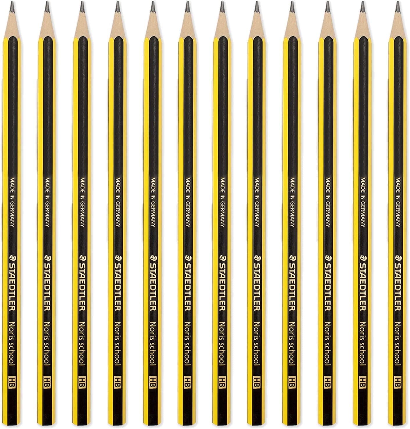 STAEDTLER WOPEX Noris Pencils - 180N-HB - Pack of 12 - HB Grade