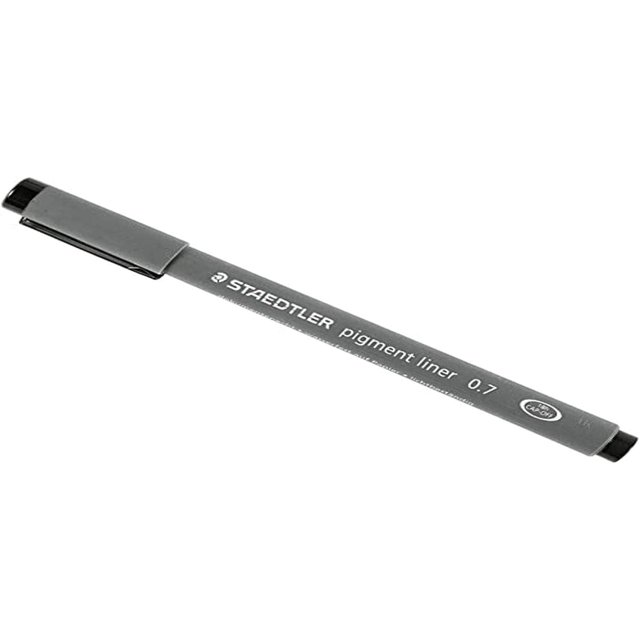 STAEDTLER pigment liner fineliner technical drawing pen black ink 0.7mm