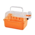 thumbnail image 1 of STAGA Hamster Travel Carrier Plastic Portable Small Birds Outing Cage Clear View, 1 of 16