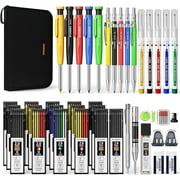 STAGEEK 49 Pack Carpenter Pencil Set with Sharpener