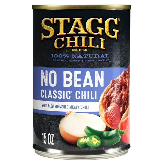 STAGG CLASSIC Chili No Beans Beef, Shelf Stable, 15 oz Steel Can