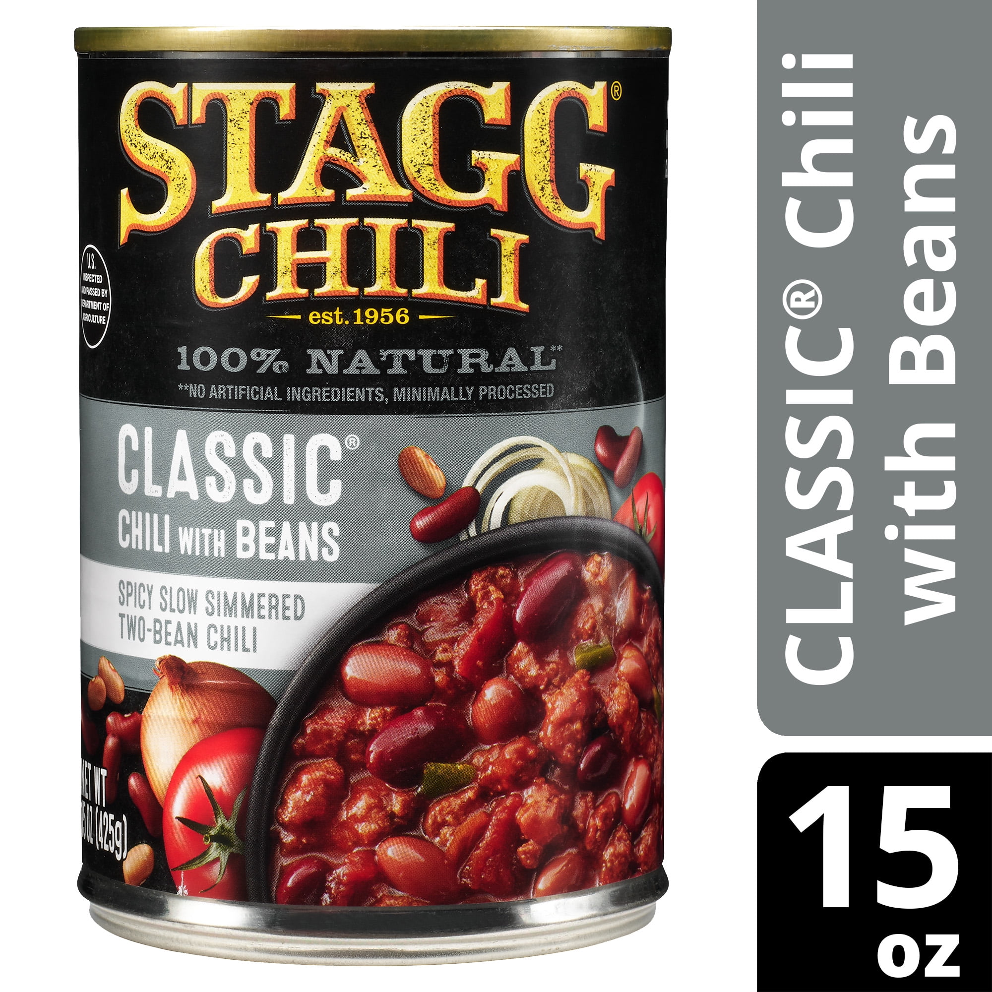STAGG CLASSIC Chili with Beans Beef, Shelf Stable, 15 oz Steel Can