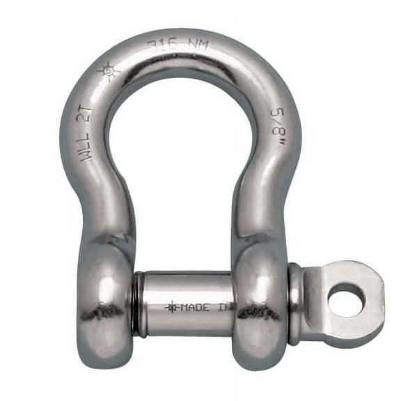 STAINLESS ANCHOR SHACKLE FS WITH SCREW PIN 1" 316NM USA