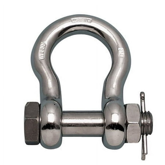 STAINLESS BOLT ANCHOR SHACKLE FS 7/8" 316-NM