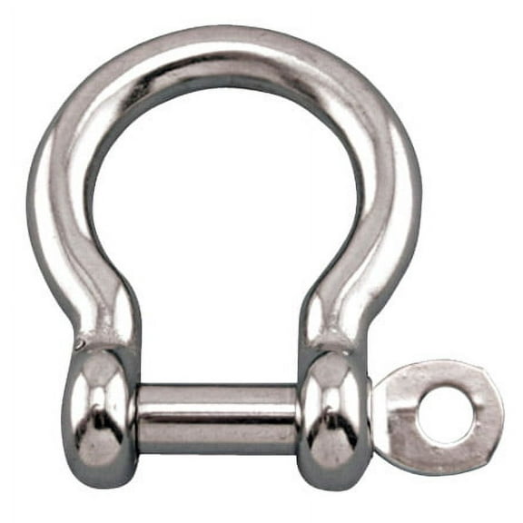 STAINLESS BOW SHACKLE WITH CAPTIVE PIN, 3/8", 316 SS