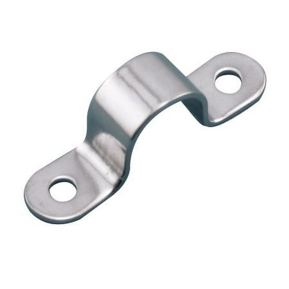 STAINLESS EYE STRAP 2 HOLE, 1/2", 304 SS