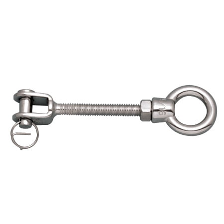 STAINLESS JAW EYE, 3/8" X 4-7/8", 316 SS