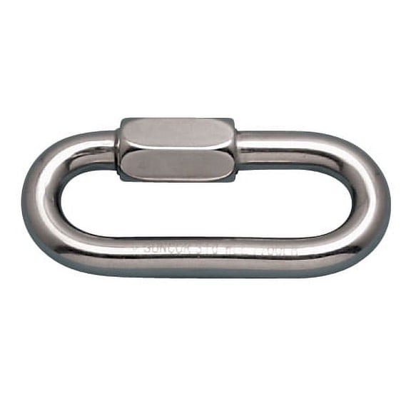 STAINLESS LONG QUICK LINK, 5/16", 316 SS