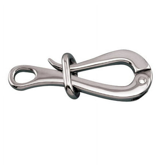 STAINLESS PELICAN HOOK WITH SLID 4", 316 SS