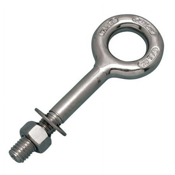 STAINLESS PLAIN EYE BOLT METRIC, 3/8" X 3/4", 316-NM