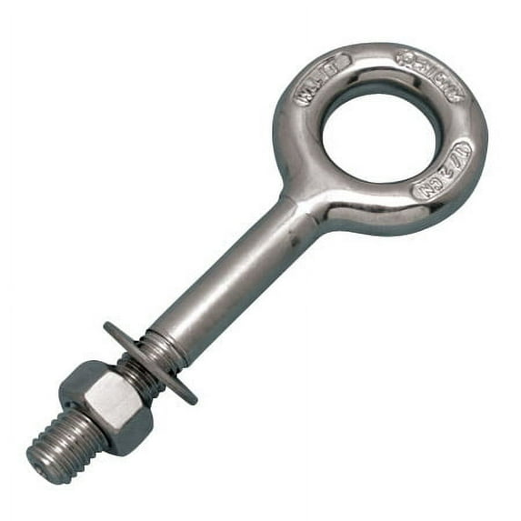 STAINLESS PLAIN EYE BOLT METRIC, M8 X 2-1/4", 316-NM