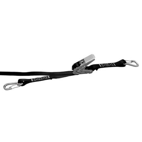 STAINLESS RATCHET ASSEMBLY TIE DOWN W/CLIPS, BK 1.5"X14"X4', 304/316