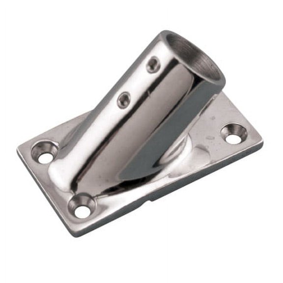STAINLESS RECTANGULAR BASE 7/8" 45, BOAT HARDWARE, BIMINI HARDWARE (S3651-0450)
