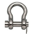 thumbnail image 1 of STAINLESS ROUND PIN ANCHOR FS, SHACKLE 1/4" 316-NM USA, 1 of 2