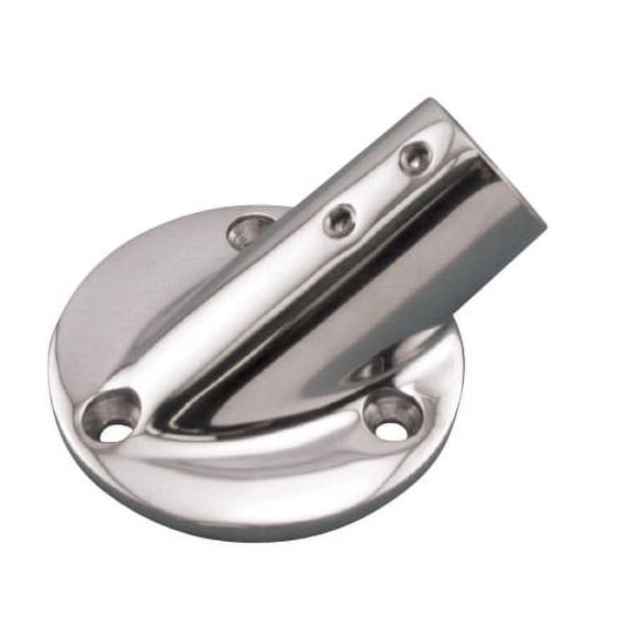 STAINLESS ROUND RAIL BASE 1" 30, BOAT HARDWARE, DECK HARDWARE (S3650-0301)