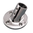 thumbnail image 1 of STAINLESS ROUND RAIL BASE, BOAT HARDWARE, BIMINI HARDWARE 7/8" 60 DEG, 316 SS, 1 of 2