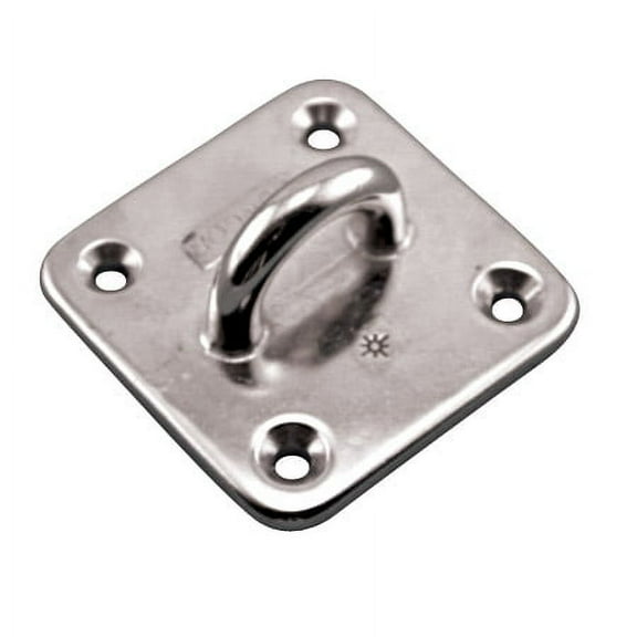 STAINLESS SQUARE PAD EYE HEAVY DUTY 3" 316 SS