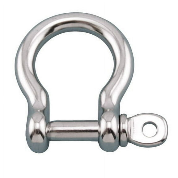 STAINLESS STEEL 316 BOW SHACKLE WITH SCREW PIN 15/32" (S0116-0012)