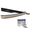 thumbnail image 1 of STAINLESS STEEL BARBER STRAIGHT EDGE CUT THROAT HAIR SHAVING FOLDING KNIFE RAZOR, 1 of 4