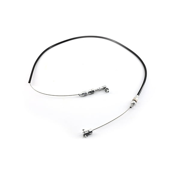 STAINLESS STEEL BRAIDED 24" THROTTLE CABLE UNIVERSAL - BLACK