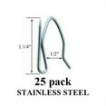 thumbnail image 1 of STAINLESS STEEL Drapery Pins Hooks for Pleated Draperies - Heavy Duty  (25-Pack), 1 of 2