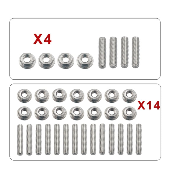 STAINLESS STEEL KIT SBC OIL PAN STUD KIT BOLTS STAINLESS STEEL KIT Replacement for CHEVY 283 327 350 400