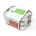 thumbnail image 1 of STAINLESS STEEL LUNCH BOX, 2 TIER Leak Proof, 3 COMPARTMENTS, 60 OZ, 1 of 7