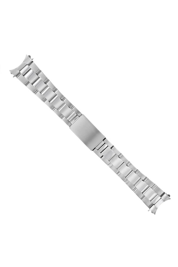 OYSTER WATCH BAND FOR VINTAGE TAPERED 34MM ROLEX TUDOR DATE SHINY MATTE 19MM