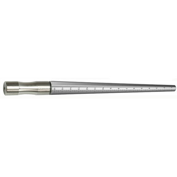 STAINLESS STEEL RING MANDREL 1-16 with ring blank gauge