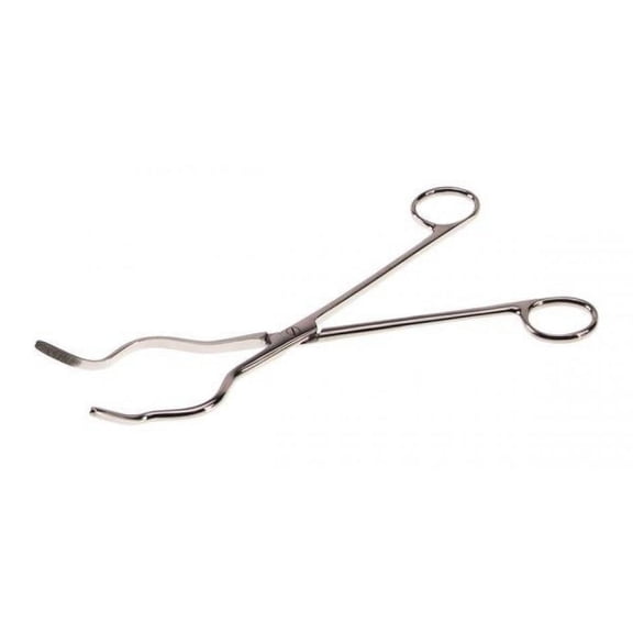 STAINLESS STEEL TONGS, PRECISION RIVETED, BOX-LOCK JOINTED, 9.5"