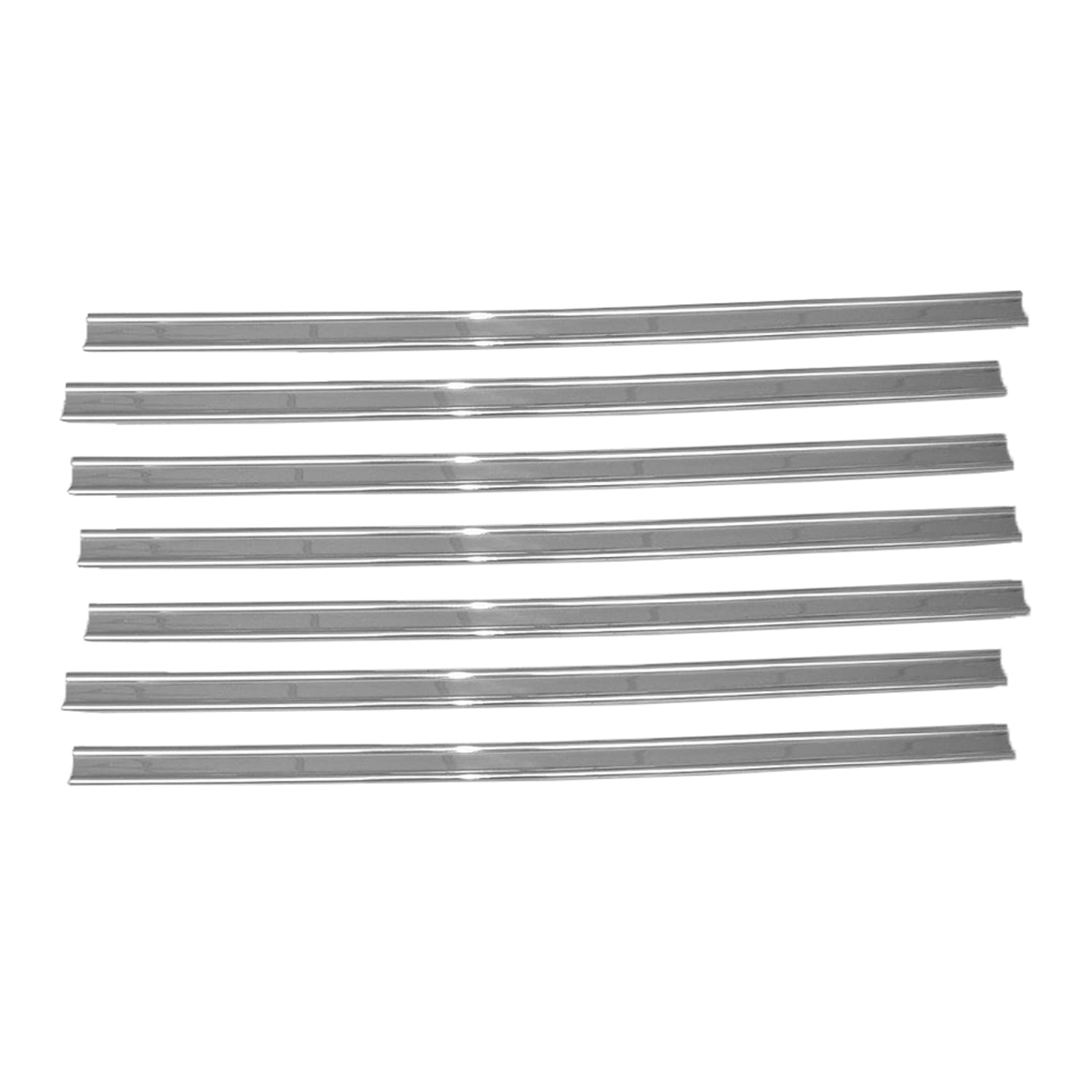 STAINLESS STEEL TRUCK BED FLOOR MOUNTING STRIP SET FOR SHORT BED
