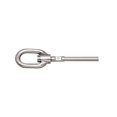 thumbnail image 1 of STAINLESS SWIVEL GATE EYE HAND SWAGE 3/16" 316 SS, 1 of 2