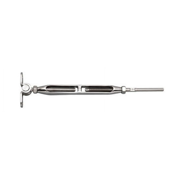 STAINLESS WALL MOUNT & HAND SWAGE STUD, 1/8" CB