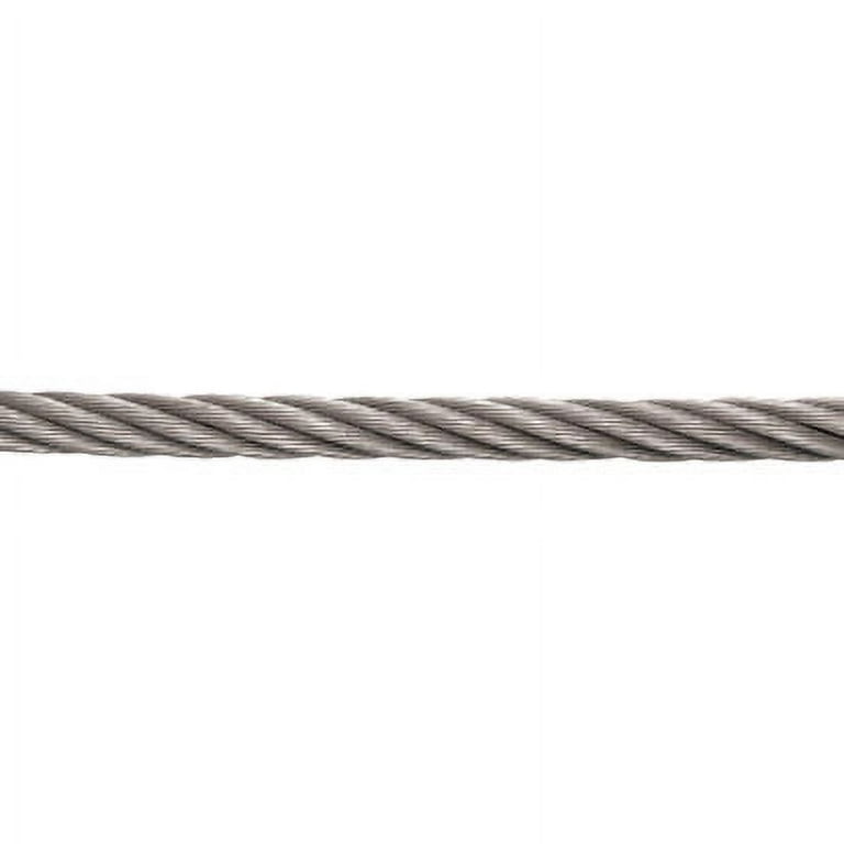 STAINLESS WIRE ROPE CABLE, 7 X 19, 1/2, 316 SS (SOLD IN 1000